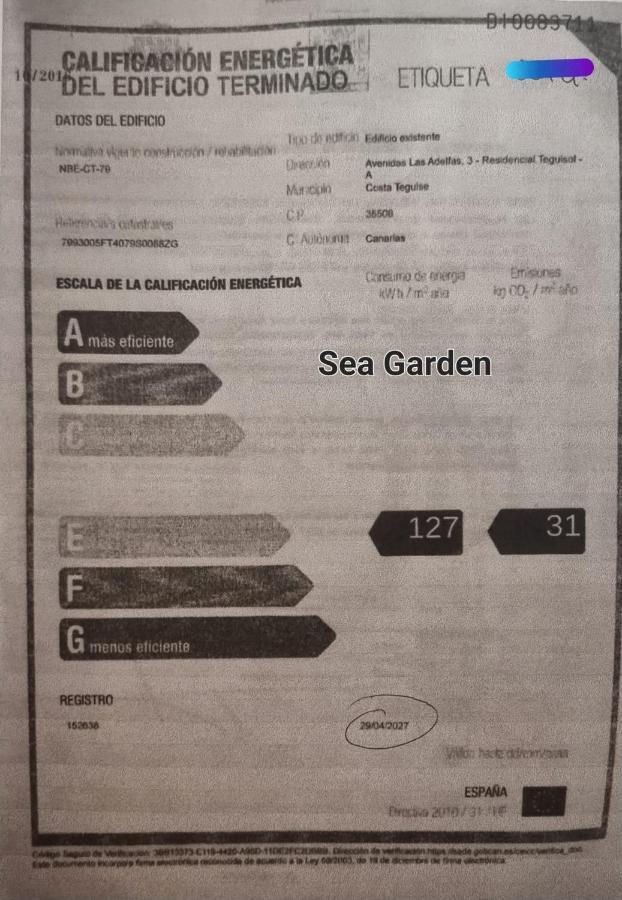 Vivienda Vacacional Sea Garden Costa Teguise Exterior foto